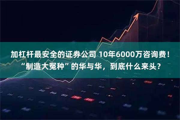 加杠杆最安全的证券公司 10年6000万咨询费！“制造大冤种”的华与华，到底什么来头？