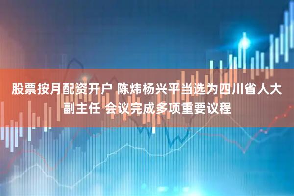 股票按月配资开户 陈炜杨兴平当选为四川省人大副主任 会议完成多项重要议程